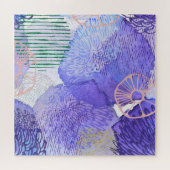 Lila abstraktes Design Puzzle (Horizontal)