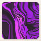 Lila abstraktes Design Rechteckiger Pappuntersetzer (Vorderseite)