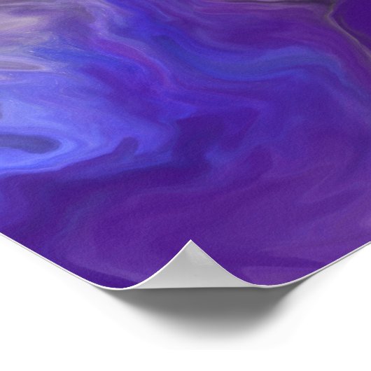 Lila Abstraktes Digitalbild Poster (Ecke)