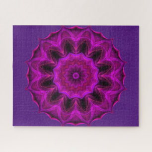 Lila Abstraktes Jigsaw Puzzle