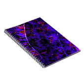 Lila Abstraktes Kunstbuch Notizblock (Rechte Seite)