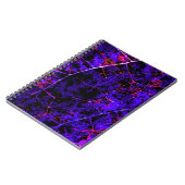 Lila Abstraktes Kunstbuch Notizblock (Linke Seite)