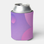 Lila Abstraktes Kunstdesign Dosenkühler (Kanne Vorderseite)