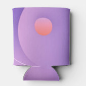 Lila Abstraktes Kunstdesign Dosenkühler (Rückseite)