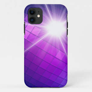 Lila abstraktes Mosaik-Strahl-Sternenlicht Case-Mate iPhone Hülle
