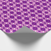 Lila abstraktes Muster Geschenkpapier (Ecke)