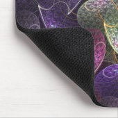 Lila Abstraktes Muster Mousepad (Ecke)