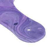 Lila Abstraktes Paddel aus Weißglas Schneidebrett (Ecke)