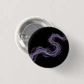 Lila Abstraktes Rauchen - Ätherische Mauer Kunst Button (Vorne & Hinten)
