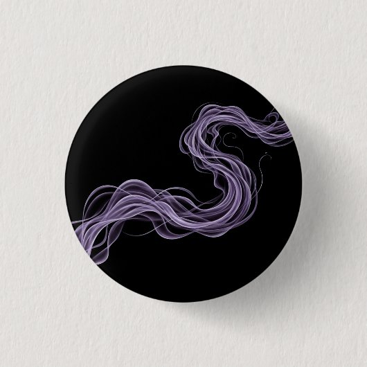 Lila Abstraktes Rauchen - Ätherische Mauer Kunst Button (Vorderseite)