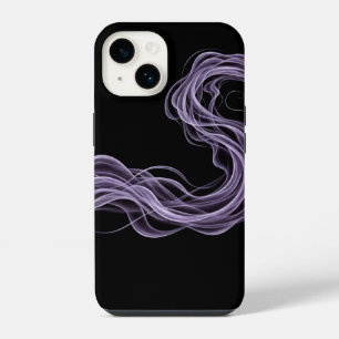 Lila Abstraktes Rauchen - Ätherische Mauer Kunst iPhone 14 Hülle