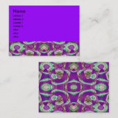 lila abstraktes visitenkarte (Vorne/Hinten)