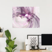 Lila Absturz Poster (Heimbüro)