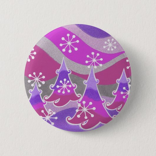 Lila Abzeichen für Winterbaumen Button (Vorderseite)