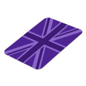 Lila Accent Union Jack Decor Magnet (Linke Seite)