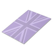 Lila Accent Union Jack Decor Notizblock (angewinkelt)