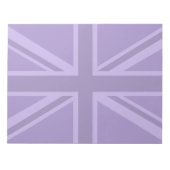 Lila Accent Union Jack Decor Notizblock (Vorderseite)