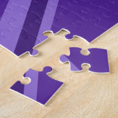 Lila Accent Union Jack Decor Puzzle (Seite)