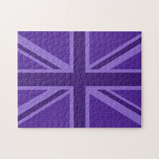 Lila Accent Union Jack Decor Puzzle (Horizontal)