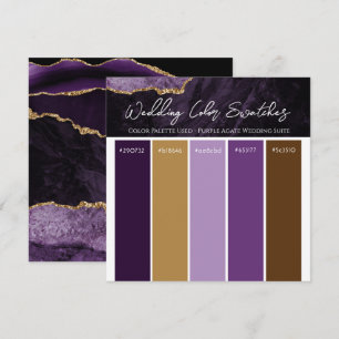Lila Achat Hochzeitsfarben-Palette Einladung
