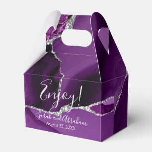 Lila Achat Silber Glitter Hochzeitsgeschenk Schach Geschenkschachtel