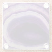 Lila Achat-Untersetzer Glasuntersetzer (Rückseite)