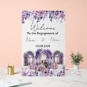 Lila Acrylzeichen Acrylschild (Hochzeit)