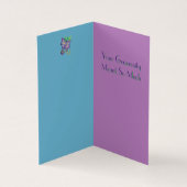 Lila Adenium Dankeschön-Karte (Innenseite)