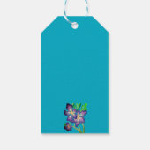 Lila Adenium Geschenkanhänger (Rückseite)