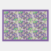 Lila Adenium Geschenkpapier Set (Vorderseite 3)