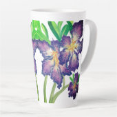 Lila Adenium Latte-Tasse Milchtasse (Rechte Ecke)