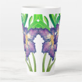 Lila Adenium Latte-Tasse Milchtasse (Vorderseite)