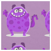 Lila Adorable Monster Stoff (Nahaufnahme)