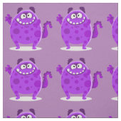 Lila Adorable Monster Stoff (Muster)