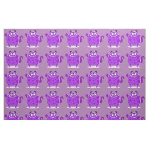 Lila Adorable Monster Stoff