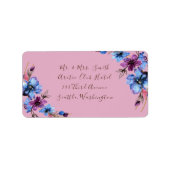 Lila Adressaufkleber (Vorne)