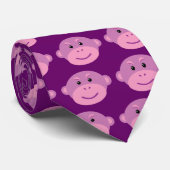 Lila Affe Krawatte (Gerollt)