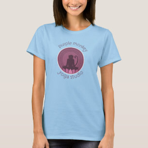 Lila Affe Yogini Shirt