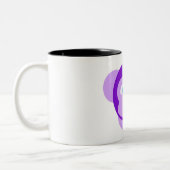 lila Affe Zweifarbige Tasse (Links)