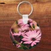 Lila African Daisy Schlüsselanhänger (Vorderseite)