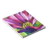 Lila afrikanische Daisy Aquarellkunst Blume Notizblock (angewinkelt)