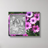 Lila afrikanische Daisy-Blume kreieren Ihr eigenes Leinwanddruck (Vorderseite)