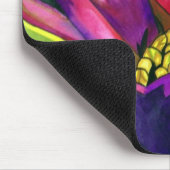 Lila afrikanische Daisy-Blume Mousepad (Ecke)