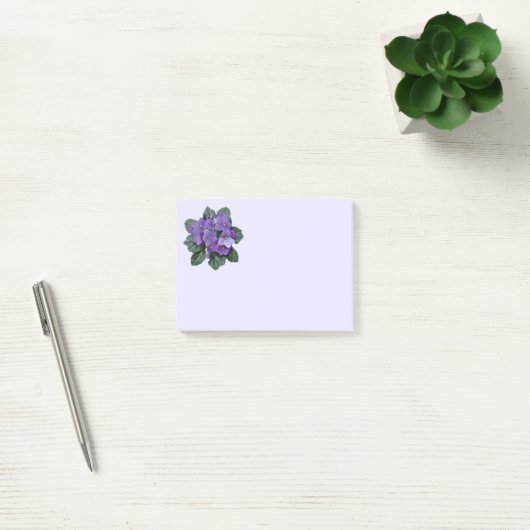 Lila afrikanische Violett-Blume Post-it Klebezettel (Büro)