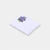 Lila afrikanische Violett-Blume Post-it Klebezettel (angewinkelt)