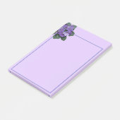 Lila afrikanische Violett-Blume Post-it Klebezettel (angewinkelt)