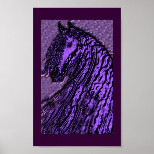 lila afrikanischer Druck Poster (Vorne)