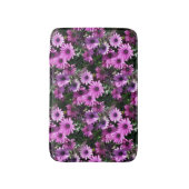 Lila afrikanisches Daisy-Blume Naturmuster Badematte (Vorderseite Vertikal)