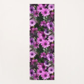 Lila afrikanisches Daisy-Blume Naturmuster Yogamatte (Vorderseite)