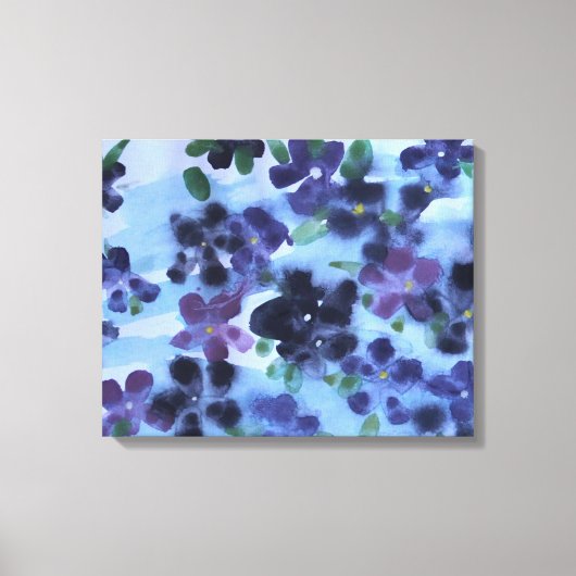 Lila afrikanisches Violett Leinwanddruck (Vorderseite)